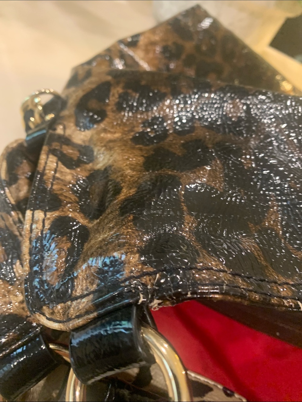 Gianni Bini Leopard and Tan Satchel - Picture 15 of 15